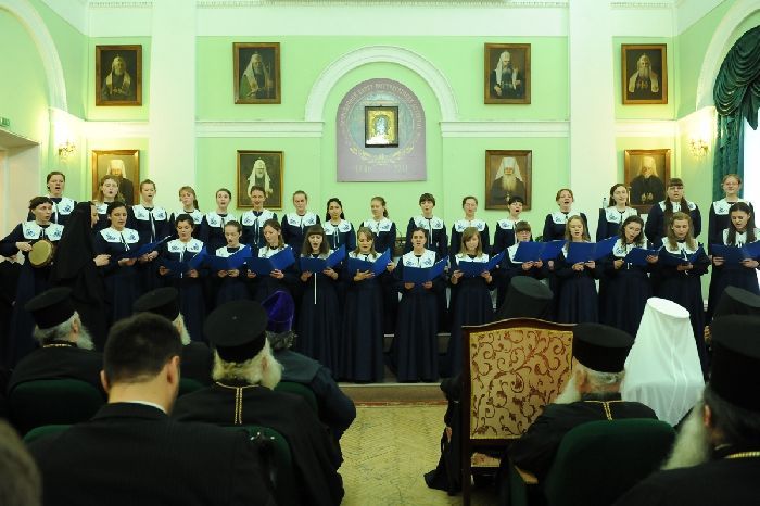 San Pietroburgo - Il coro misto dell'Accademia Teologica