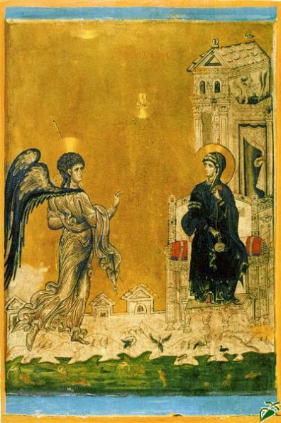 Icona dell'Annunciazione (X sec.) - Monastero di Santa Caterina nel Sinai (Egitto)