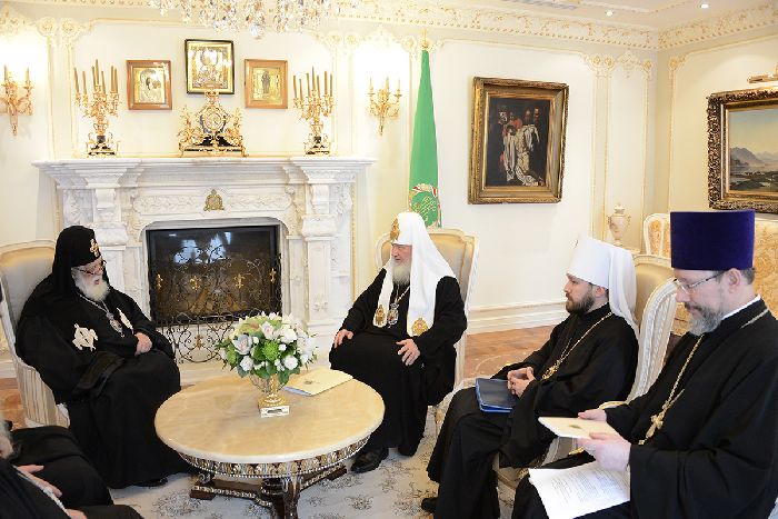 Mosca - Sua Santità il Patriarca Kirill incontra il Catholicos-Patriarca Ilia II