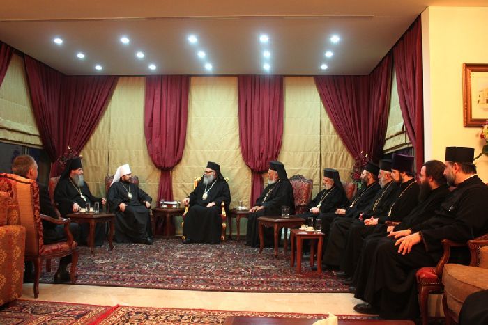 Beirut - Il metropolita Hilarion incontra il Patriarca Giovanni X 
