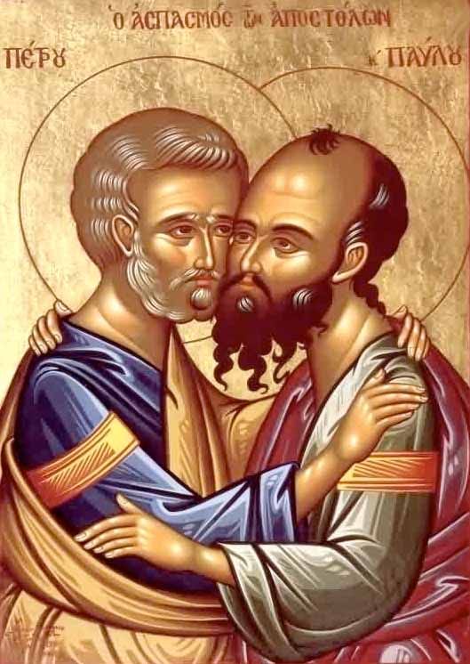 Icona dei Santi Apostoli e martiri Pietro e Paolo, fondatori della Chiesa ortodossa di Antiochia