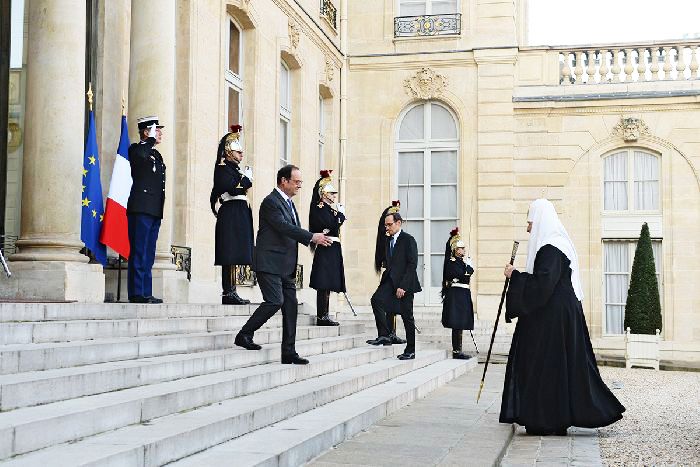 Incontro tra il Presidente Hollande e il Patriarca di Mosca e di tutta la Rus' Kirill