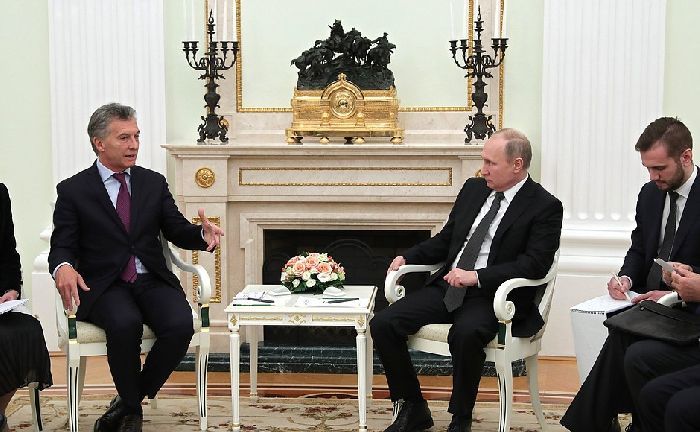 Incontro al Cremlino con il presidente Mauricio Macri
