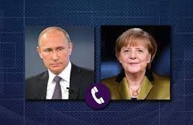 Conversazione telefonica tra il presidente russo Vladimir Putin e il cancelliere federale ad interim della Germania Angela Merkel.