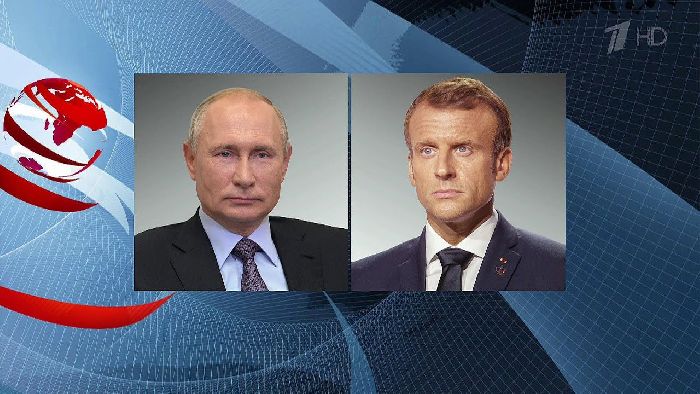 Conversazione telefonica tra il presidente russo Vladimir Putin e il presidente francese Emmanuel Macron. 