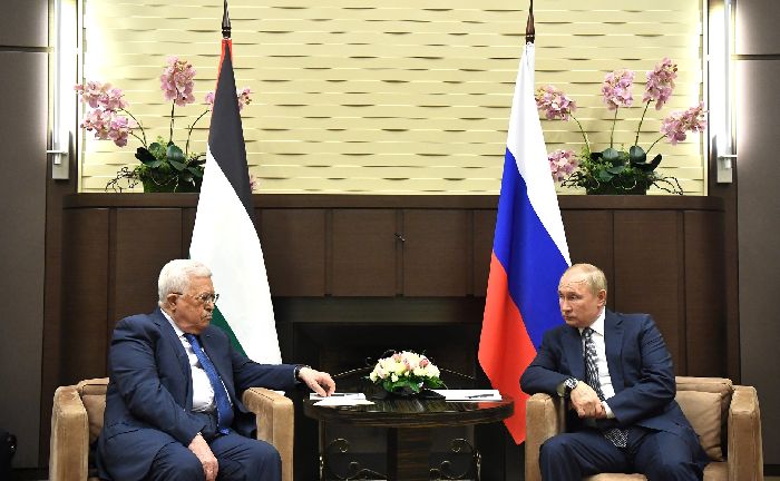 Sochi – Incontro con il presidente della Palestina Mahmoud Abbas. Foto di MIA «Russia Segodnya».