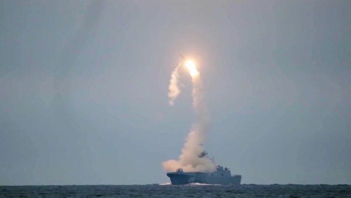 Un test del missile Zirkon. © Ufficio Stampa Ministero della Difesa russo.