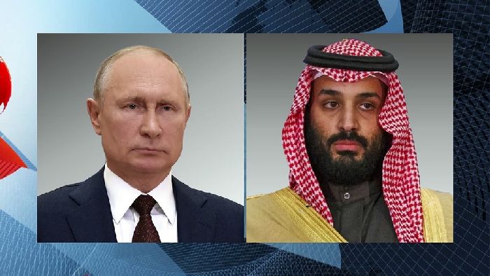 Conversazione telefonica tra il presidente russo Vladimir Putin e il principe ereditario dell'Arabia Saudita Mohammed bin Salman Al Saud.