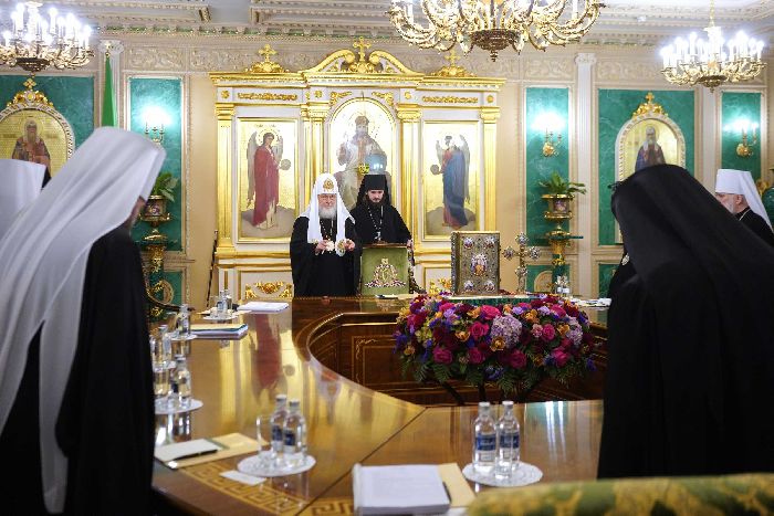 Mosca – Riunione del Santo Sinodo della Chiesa ortodossa russa. Foto di Oleg Varov.