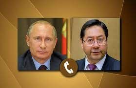 Mosca - Conversazione telefonica tra Vladimir Putin e il presidente dello Stato plurinazionale della Bolivia Luis Arce.