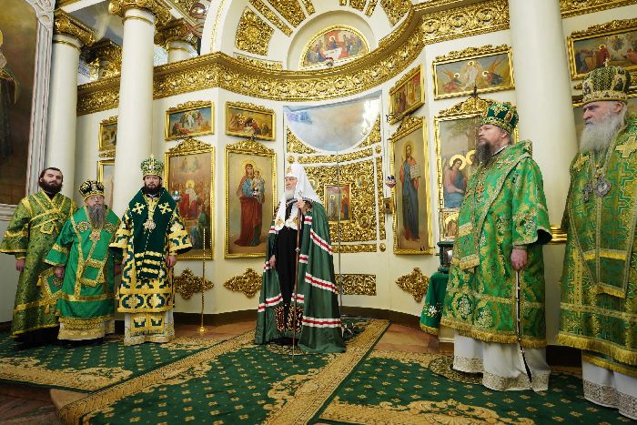 Mosca - Servizio patriarcale nel giorno della memoria del Beato Principe Daniele di Mosca nel Monastero stavropegico di San Daniele. Foto di Sergej Vlasov.