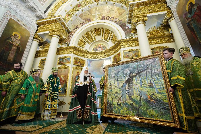 Mosca - Servizio patriarcale nel giorno della memoria del Beato Principe Daniele di Mosca nel Monastero stavropegico di San Daniele. Foto di Sergej Vlasov.