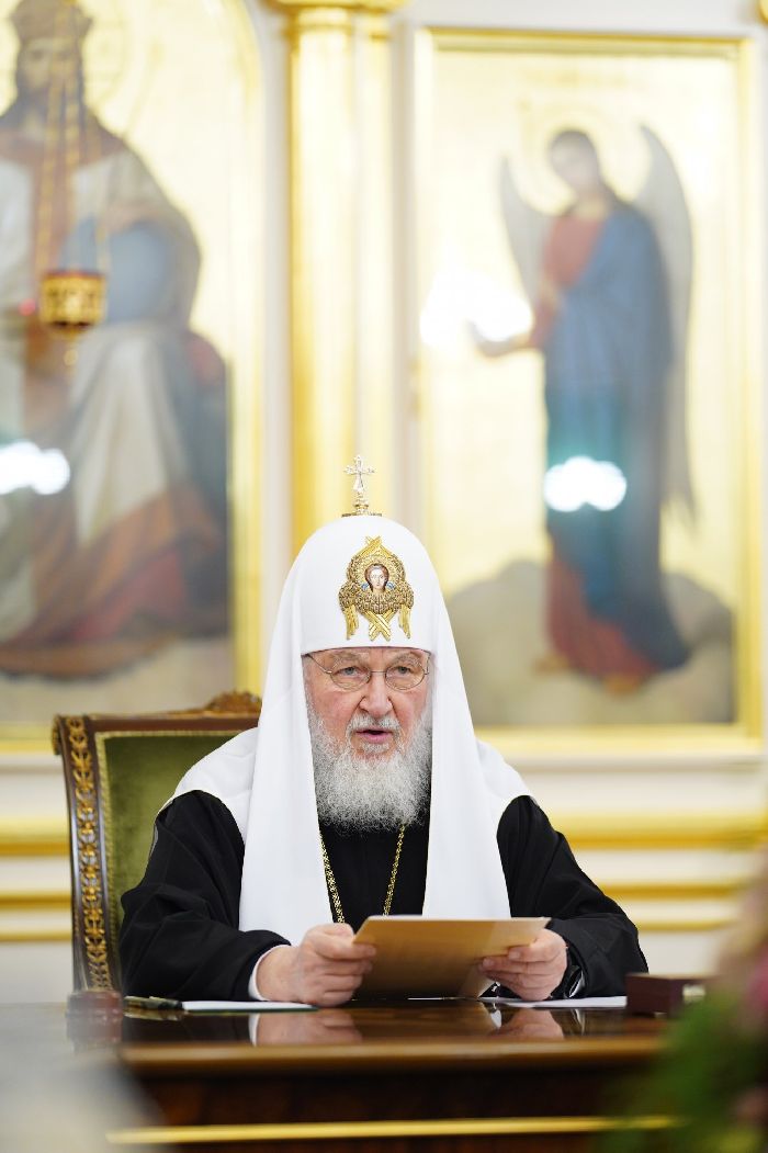Mosca – Riunione del Santo Sinodo della Chiesa ortodossa russa. Foto del sacerdote Igor Palkin.