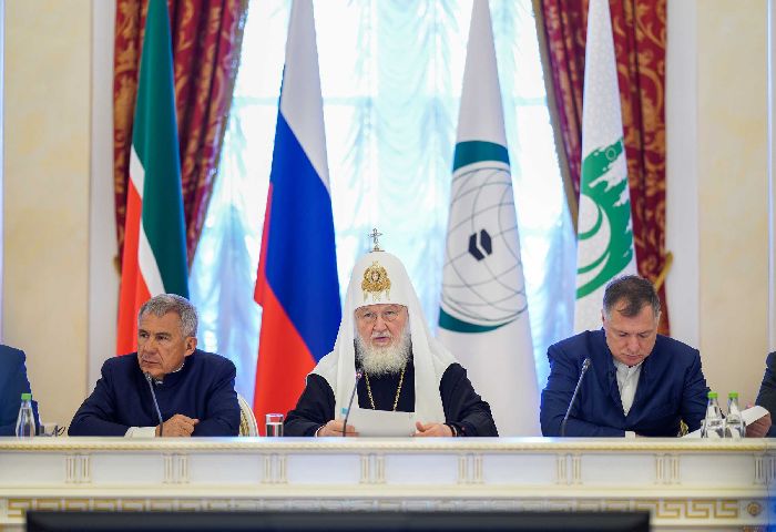 Kazan - Visita patriarcale nella metropolia del Tatarstan. Riunione del Gruppo di visione strategica «Russia -  mondo islamico». Foto di Oleg Varov.