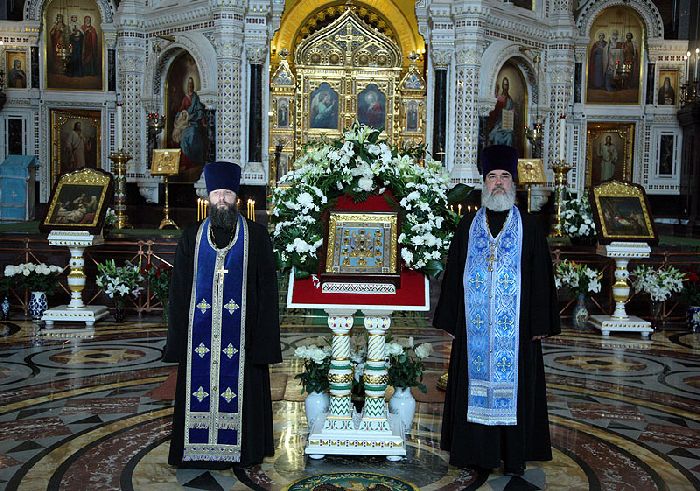 Mosca - La Cattedrale di Cristo Salvatore accoglie l'Icona