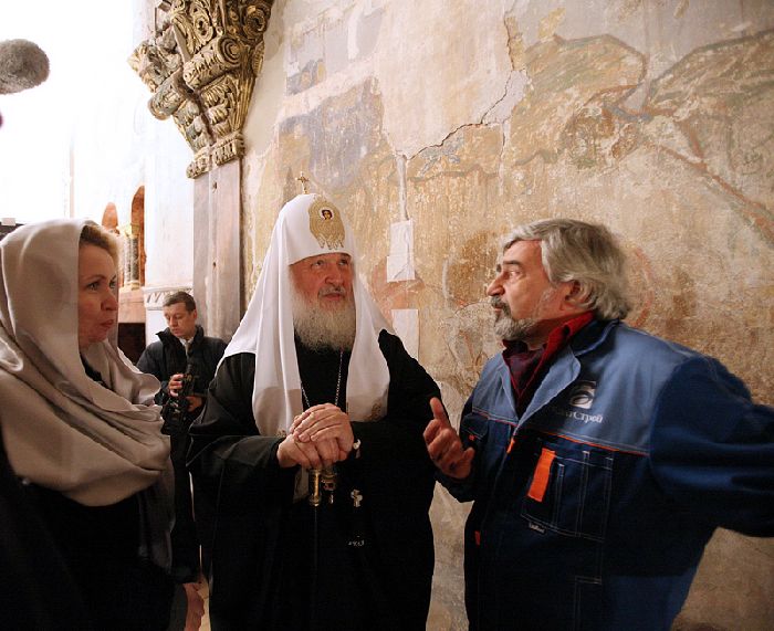 Kronstadt - Il Patriarca Kyrill e la signora Medvedev