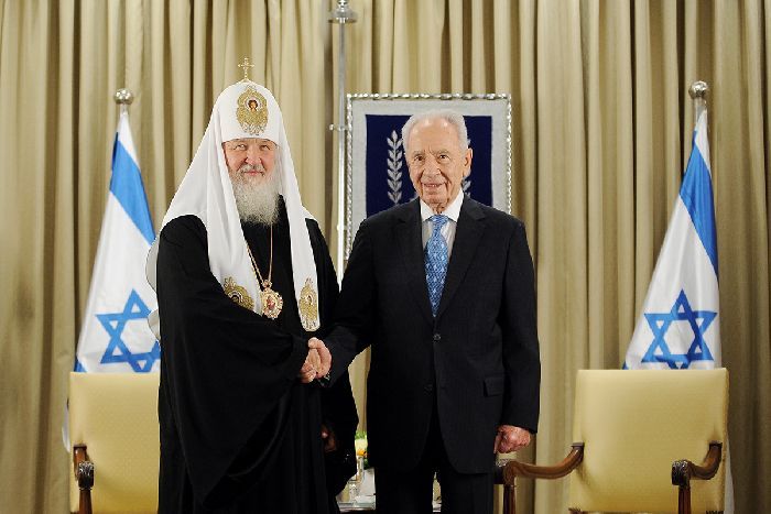 Gerusalemme - Il Patriarca Kirill incontr il Presidente Shimon Peres