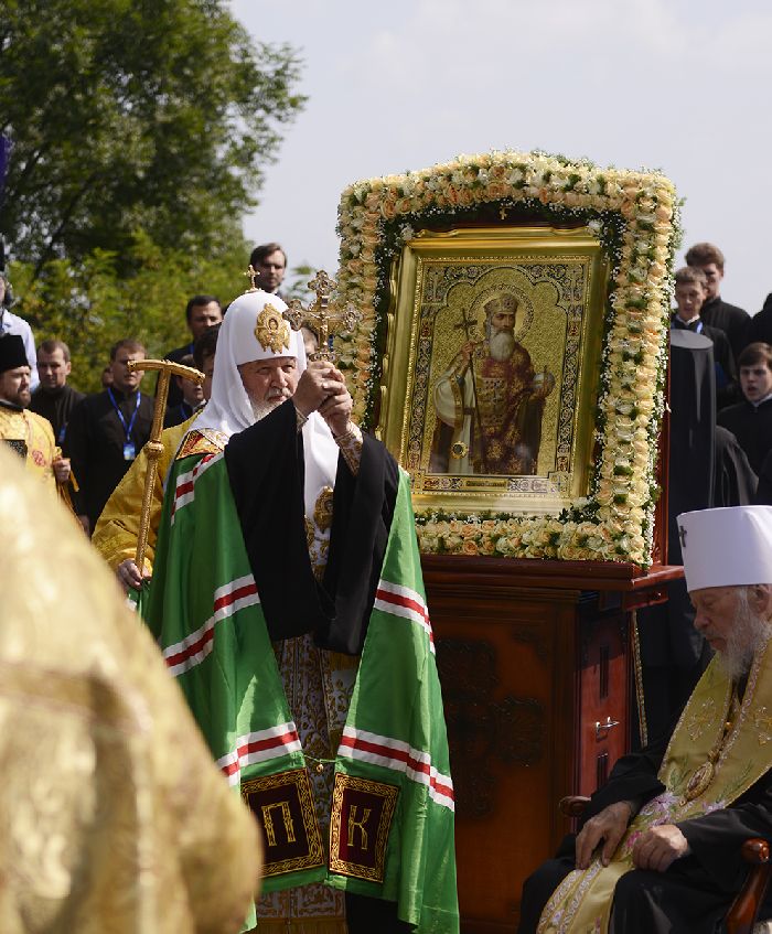 Kiev - Benedizione solenne del Patriarca.