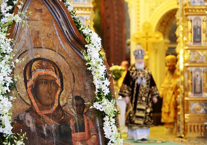 Mosca - Icona di Smolensk della Madre di Dio «Odigitria» (XVI-XVII sec.) 