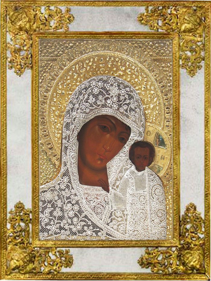 Icona della Madre di Dio di Kazan' (XIX sec.)