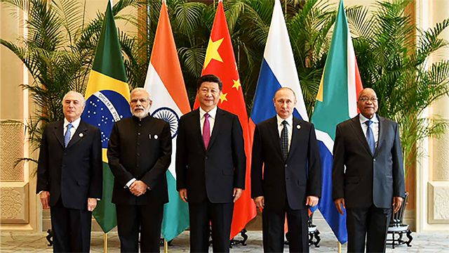 Leader dei Paesi Brics - Temer, Modi ,Jimping, Putin, Zuma