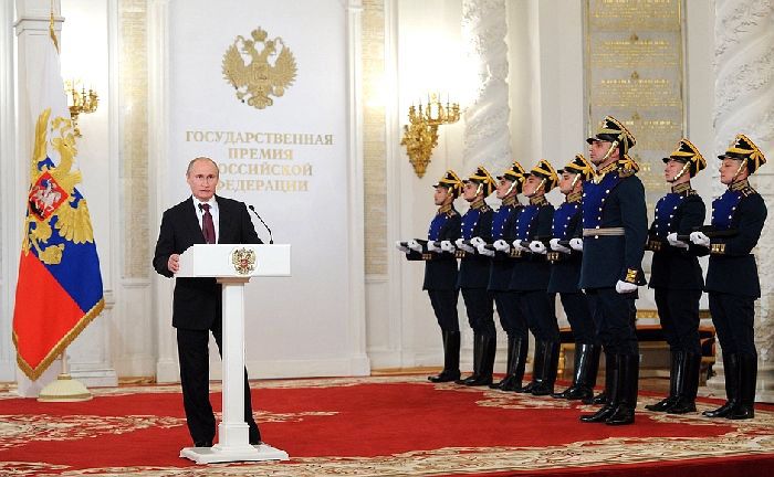 Mosca - Cerimonia di premiazione al Cremlino.