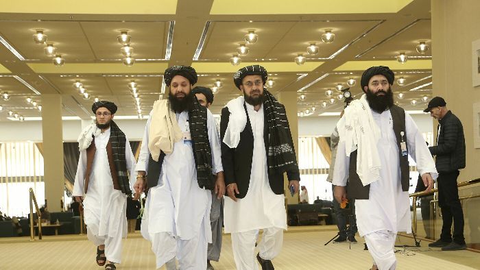 Delegazione di talebani. © AP Photo / Hussein Sayed. Da: it.sputniknews.com.