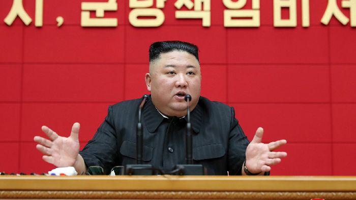 Il leader nordcoreano Kim Jong-un. © Reuters / Kcna. Da: it.sputniknews.com.