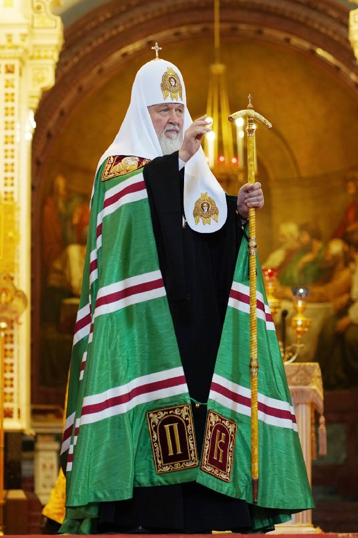  Mosca - Servizio patriarcale nella 16ª domenica dopo la Pentecoste nella Cattedrale di Cristo Salvatore.