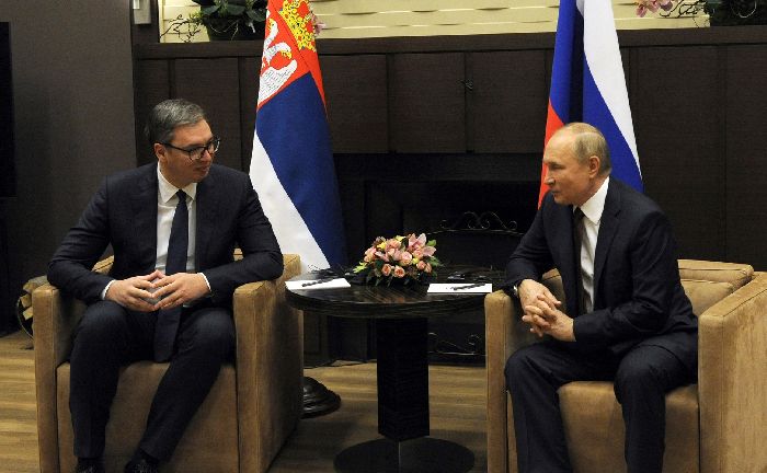 Sochi - Colloqui con il presidente della Serbia Aleksandar Vučić.