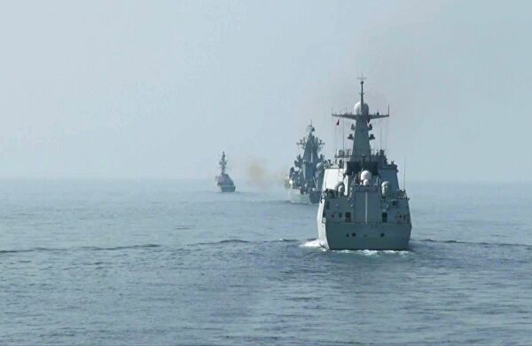 Le esercitazioni si sono svolte nel Golfo di Oman, nel Mar Arabico settentrionale. © Sputnik. Russian Defence Ministry. 
