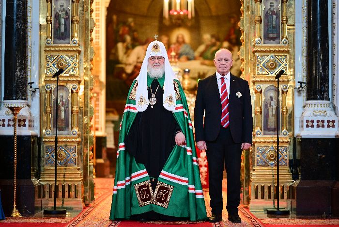 Mosca - Servizio patriarcale nella seconda domenica dopo la Pasqua nella Cattedrale di Cristo Salvatore.