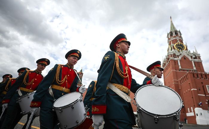 Mosca - Parata militare in occasione del 77° anniversario della Vittoria nella Grande Guerra Patriottica. Foto: TASS.