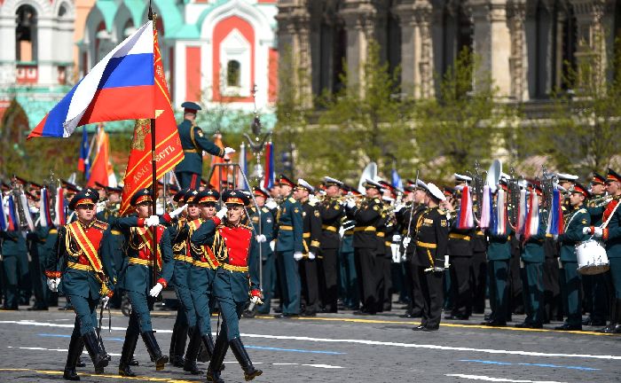 Mosca - Parata militare in occasione del 77° anniversario della Vittoria nella Grande Guerra Patriottica. Foto: RIA Novosti.