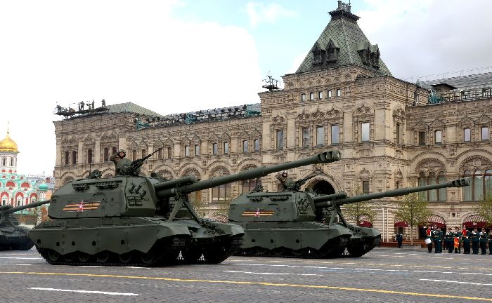 Mosca - Parata militare in occasione del 77° anniversario della Vittoria nella Grande Guerra Patriottica. 