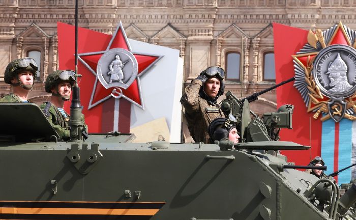 Mosca - Parata militare in occasione del 77° anniversario della Vittoria nella Grande Guerra Patriottica. 