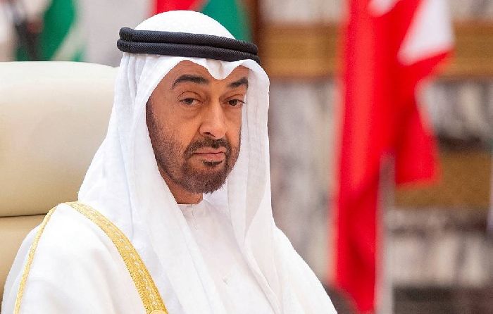 Il presidente degli Emirati Arabi Uniti, lo sceicco Mohammed bin Zayed Al Nahyan. © Bandar Algaloud / Per gentile concessione della Corte reale saudita / Rilasciata tramite REUTERS.
