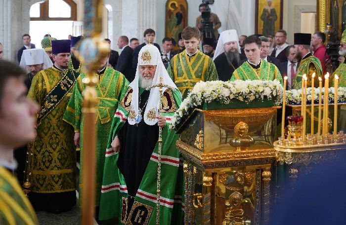  Visita patriarcale nella Repubblica di Bielorussia. Veglia di tutta la Notte nella Cattedrale dello Spirito Santo a Minsk.