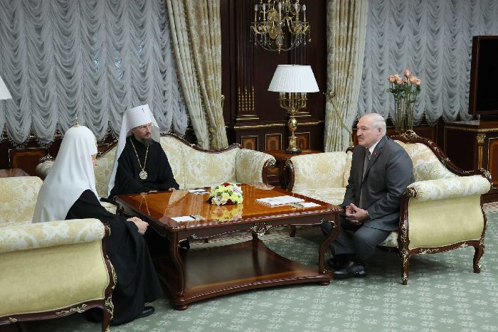 Visita patriarcale nella Repubblica di Bielorussia. Incontro di Sua Santità il Patriarca Kirill con il Presidente della Repubblica di Bielorussia A. G. Lukashenko.