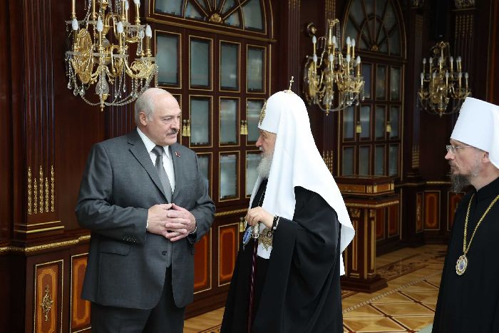 Visita patriarcale nella Repubblica di Bielorussia. Incontro di Sua Santità il Patriarca Kirill con il Presidente della Repubblica di Bielorussia A. G. Lukashenko.