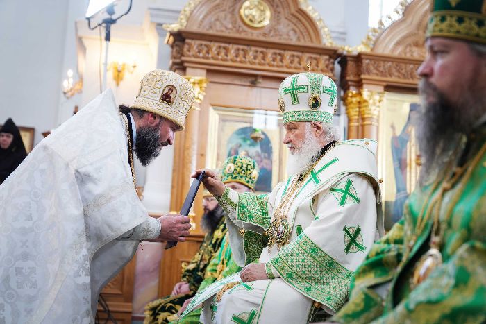 Visita patriarcale nella Repubblica di Bielorussia. Liturgia nel Monastero del Salvatore di Sant’Eufrosina a Polotsk. Consacrazione dell'archimandrita Evsebij (Tyukhlov) a vescovo di Slutsk.