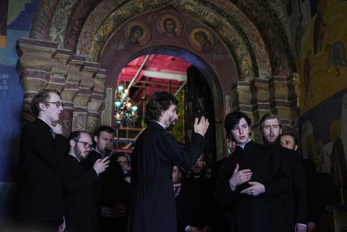 Sergiev Posad - Servizio patriarcale nella festa di Pentecoste presso la Lavra della Trinità di San Sergio. 