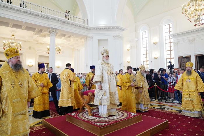 Visita patriarcale nella metropolia di Penza. Grande consacrazione della Cattedrale del Salvatore a Penza.