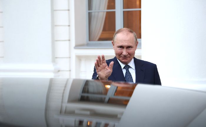 Sochi – Vladimir Putin al termine dei colloqui russo-turchi. Foto: TASS.