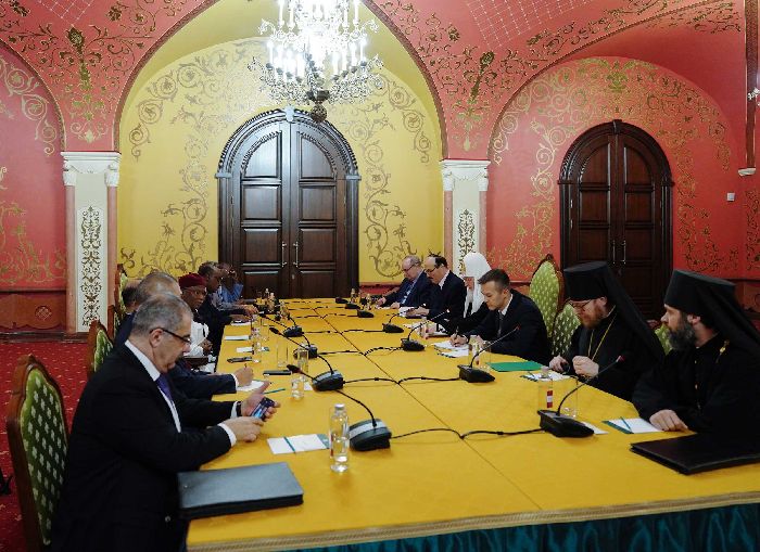 Mosca - Incontro di Sua Santità il Patriarca Kirill con il Segretario Generale dell'Organizzazione per la Cooperazione Islamica. Foto: Sergej Vlasov.