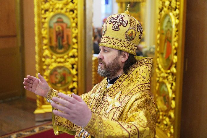 Odintsovo - Servizio patriarcale nella 29ª domenica dopo la Pentecoste nella Cattedrale di San Giorgio a Odintsovo, vicino a Mosca. Foto di Oleg Varov.