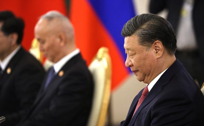 Mosca – Il presidente della Repubblica popolare cinese Xi Jinping ai colloqui russo-cinesi in formato ristretto. Foto: Mikhail Tereshenko, TASS.