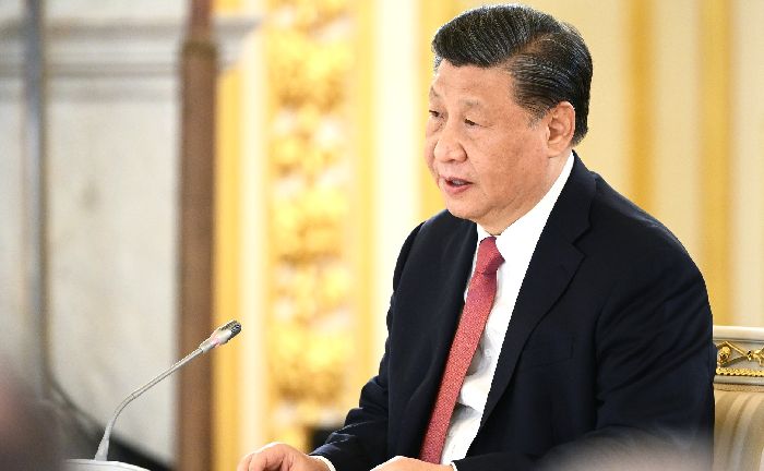 Mosca – Il presidente della Repubblica popolare cinese Xi Jinping ai colloqui russo-cinesi in formato allargato. Foto: Aleksej Maishev, RIA Novosti.