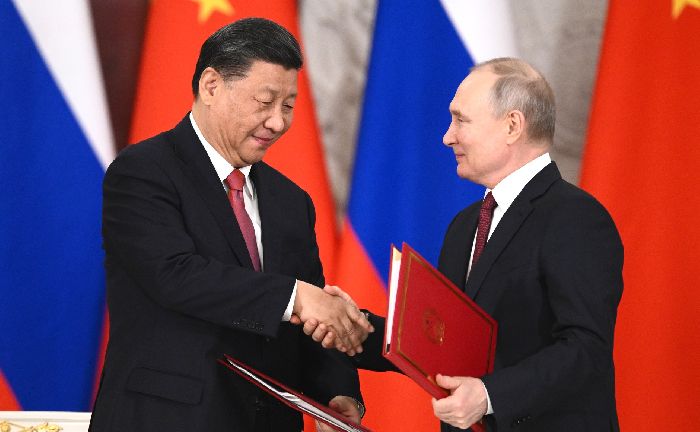 Mosca – Nell'ambito della visita di stato di Xi Jinping, Russia e Cina hanno firmato un pacchetto di documenti. Foto: Vladimir Astapkovich, RIA Novosti.