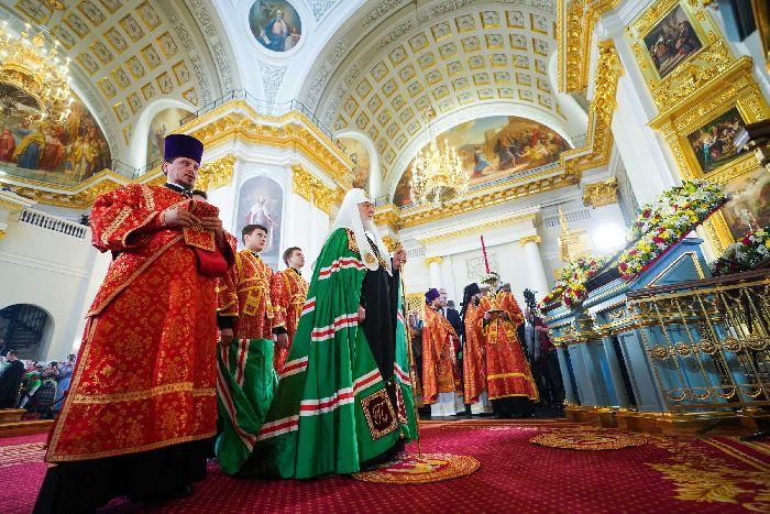 Kazan - Visita patriarcale nella metropolia del Tatarstan. Divina Liturgia nella Cattedrale in onore dell’icona di Kazan della Madre di Dio. Foto di Sergej Vlasov.